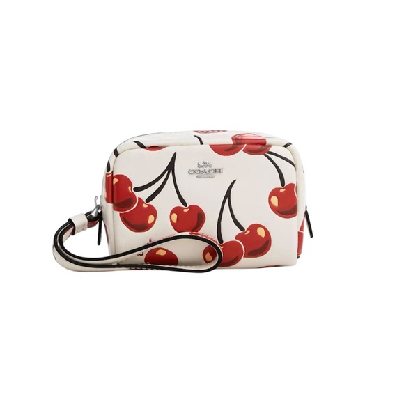 Coach Coach Pouch Wristlet Cherry